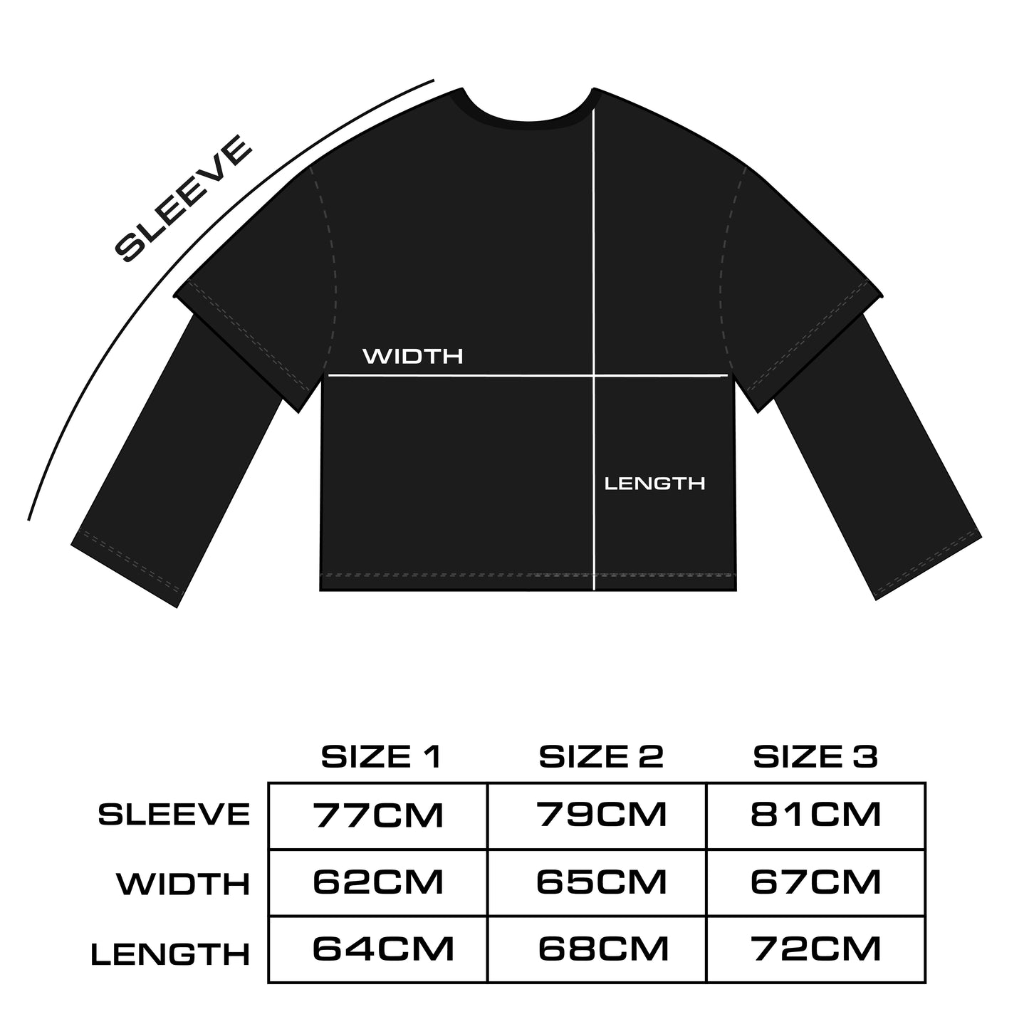 TRIBAL LAYERED SWEATSHIRT