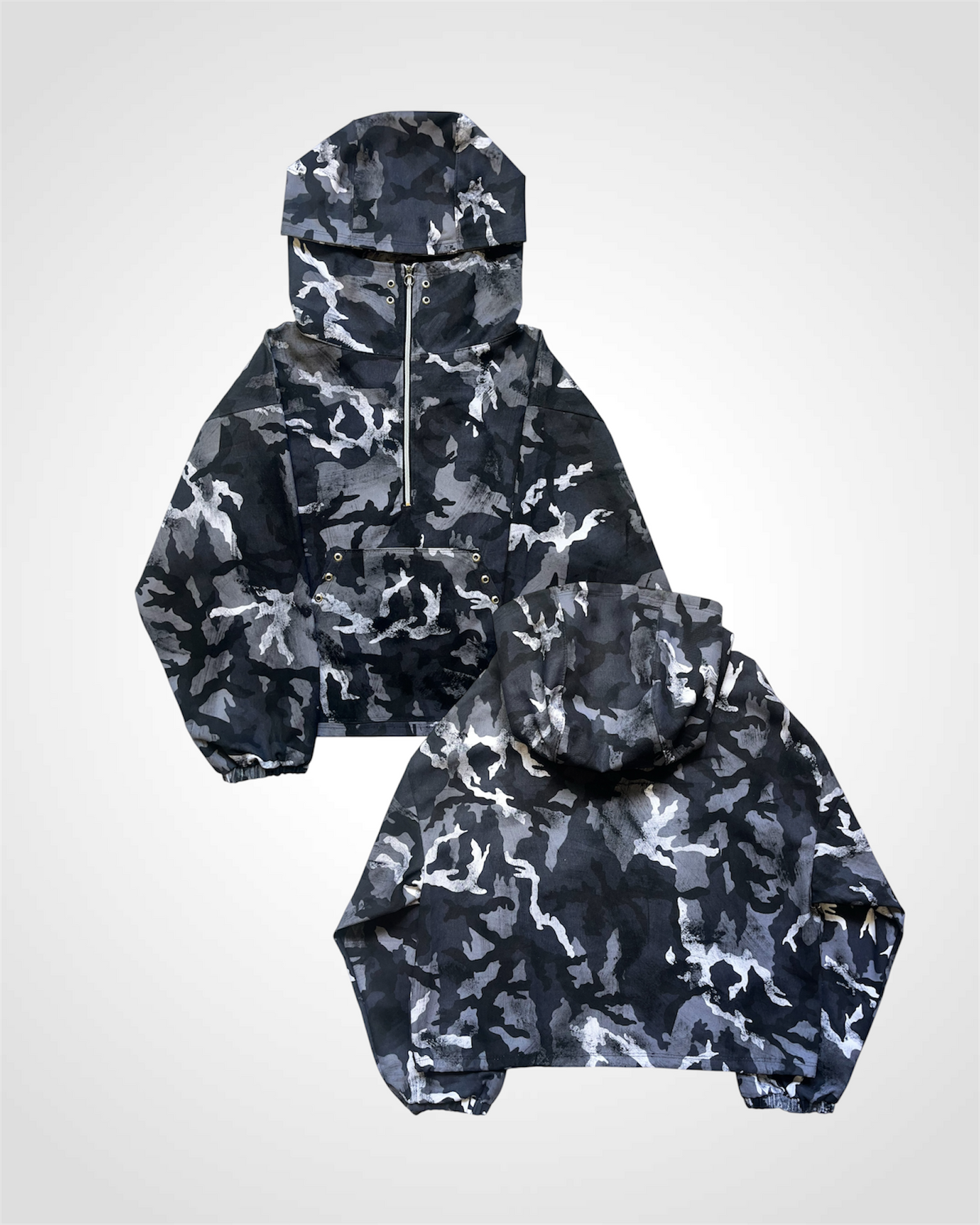 DIRTY CAMO STUDDED HALFZIP