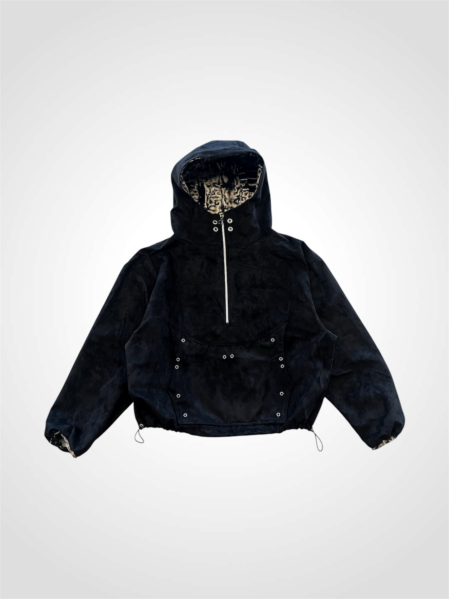 GLITCH SUEDE HALFZIP