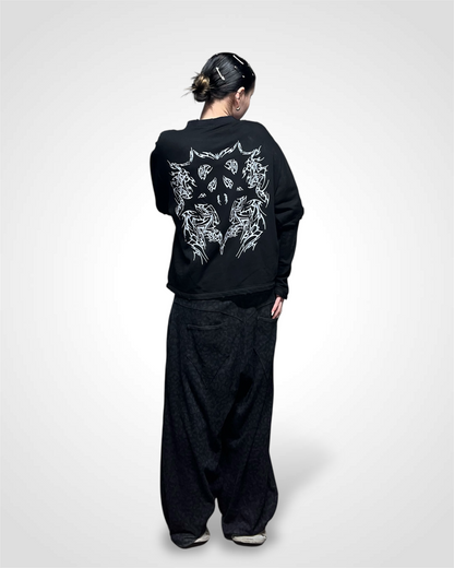 TRIBAL LAYERED SWEATSHIRT