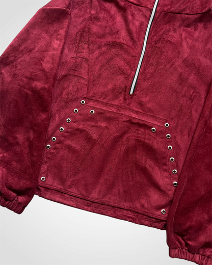 BLOOD SUEDE HALFZIP