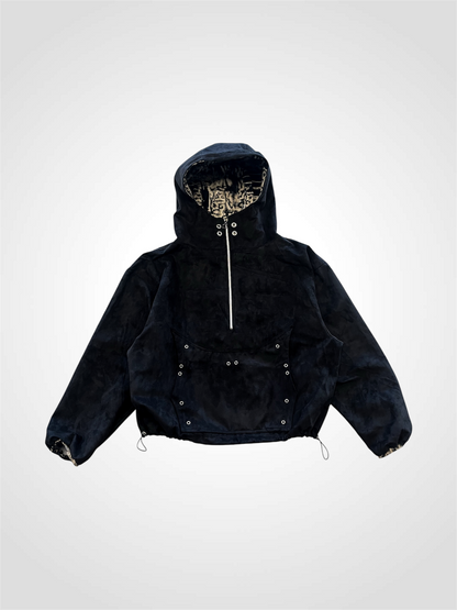 GLITCH SUEDE HALFZIP
